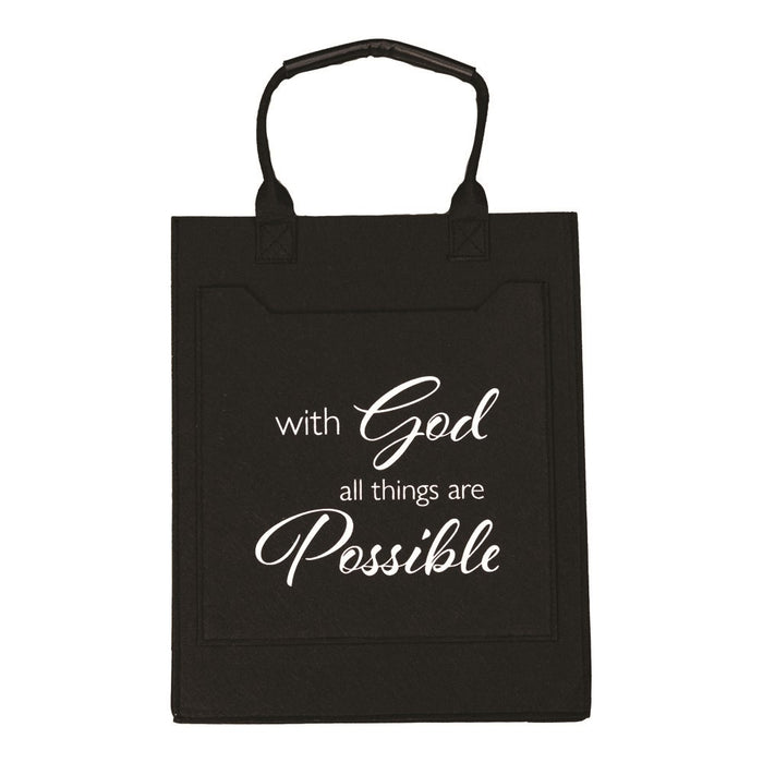 With God Inspirational Tote