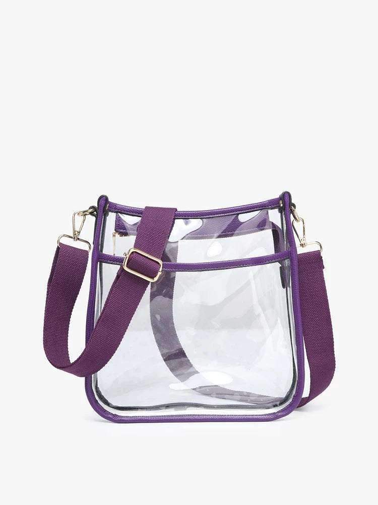 Poise Purple Clear Purse