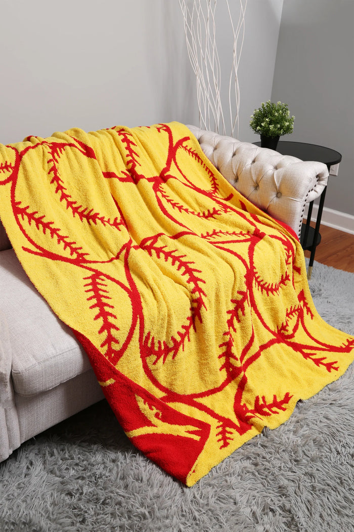 Softball Comfy Luxe Blanket