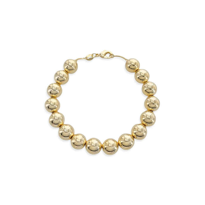 Gold Filled Beaded Bracelet - 10mm