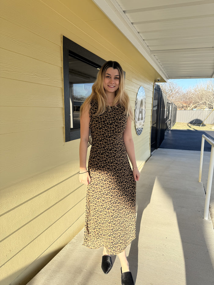 Sage The Label Leopard Maxi Dress