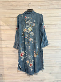 Kyla Seo Isa Long Sleeve Denim Dress