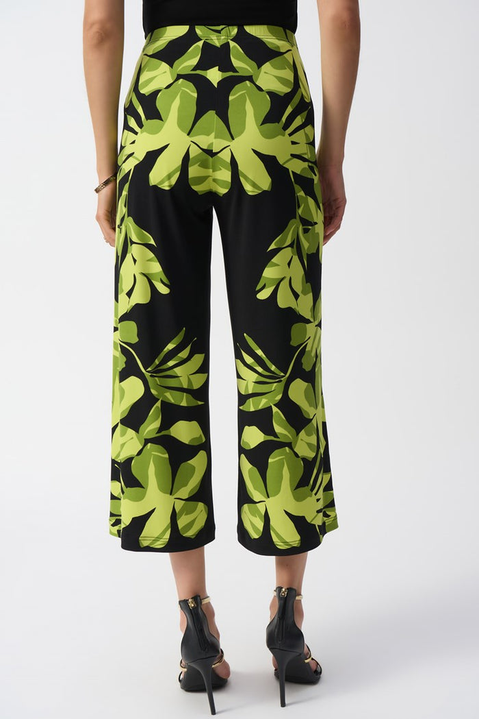 Joseph Ribkoff Silky Knit Floral Print Culotte Pants