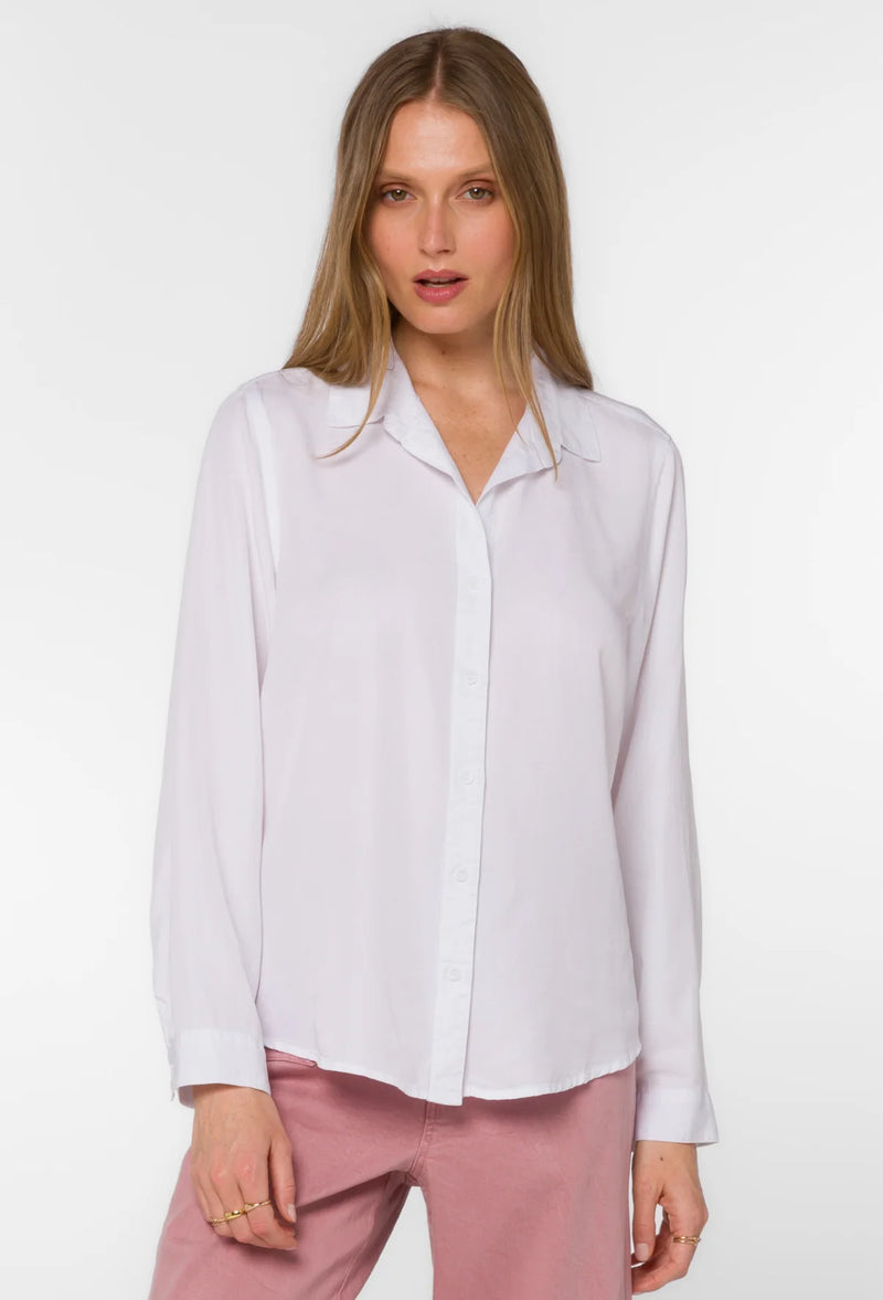 Leila Optic White Button Up