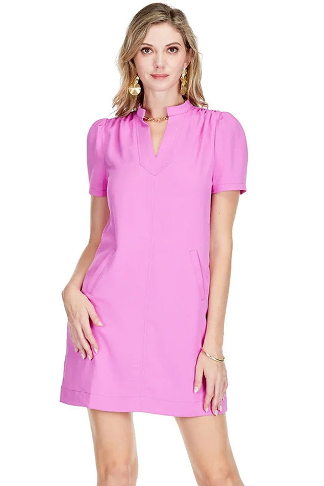 Orchid Short Sleeve Pocket Dress