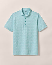 Johnnie O Performance Mesh Polo - Junes Print- Green Grass