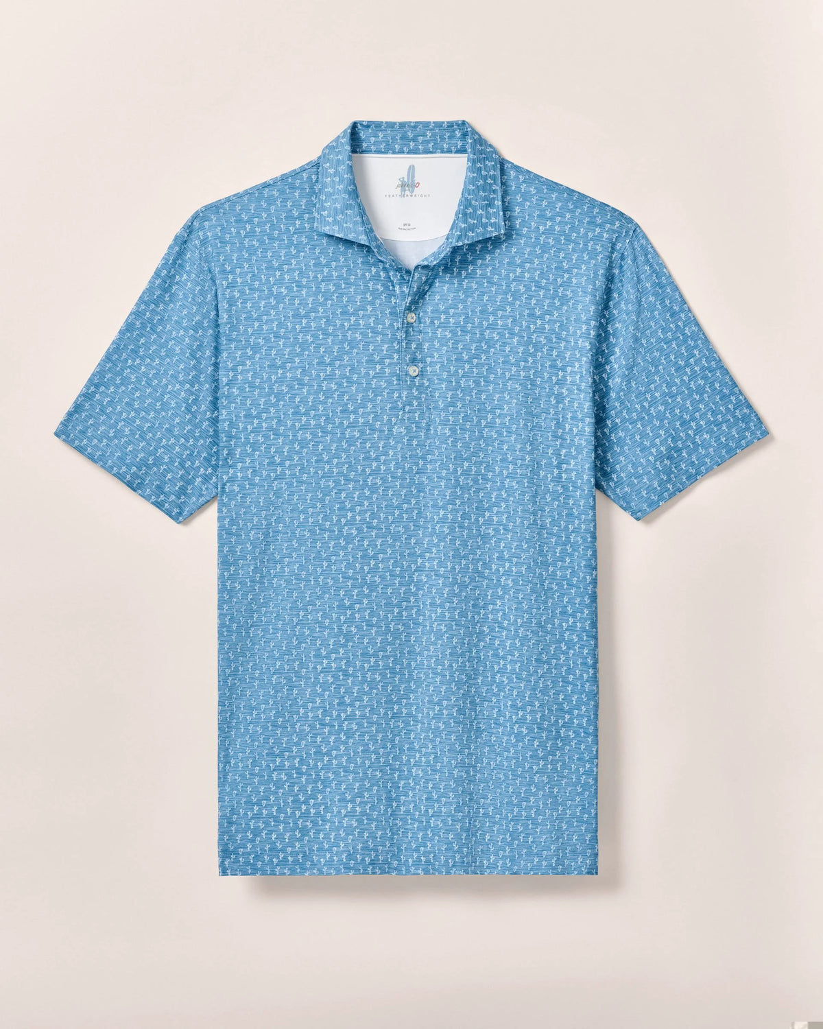 Johnnie-O Featherweight Performance Polo - Mojave - Barrels Blue