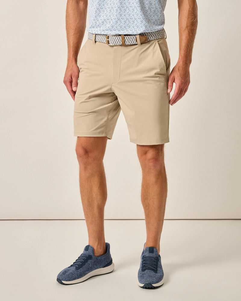 Johnnie-O Fusionn Knit Performance Pull-On Short - Khaki