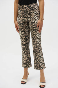 Joseph Ribkoff Straight Leg Leopard Print Stretch Jeans