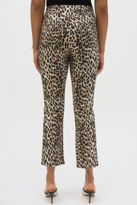 Joseph Ribkoff Straight Leg Leopard Print Stretch Jeans