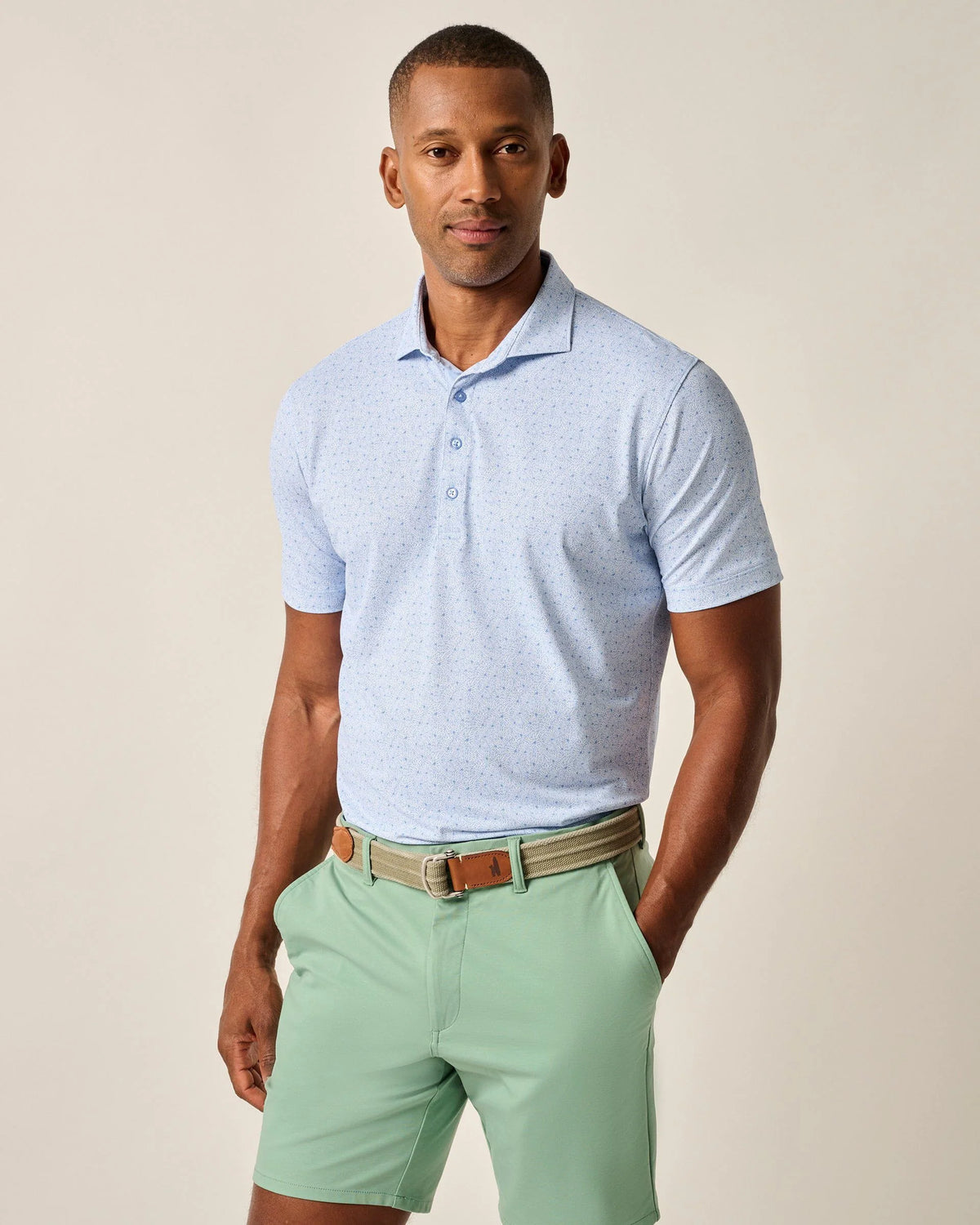 Johnnie-O Performance Mesh Polo - Junes Print - Seychelles