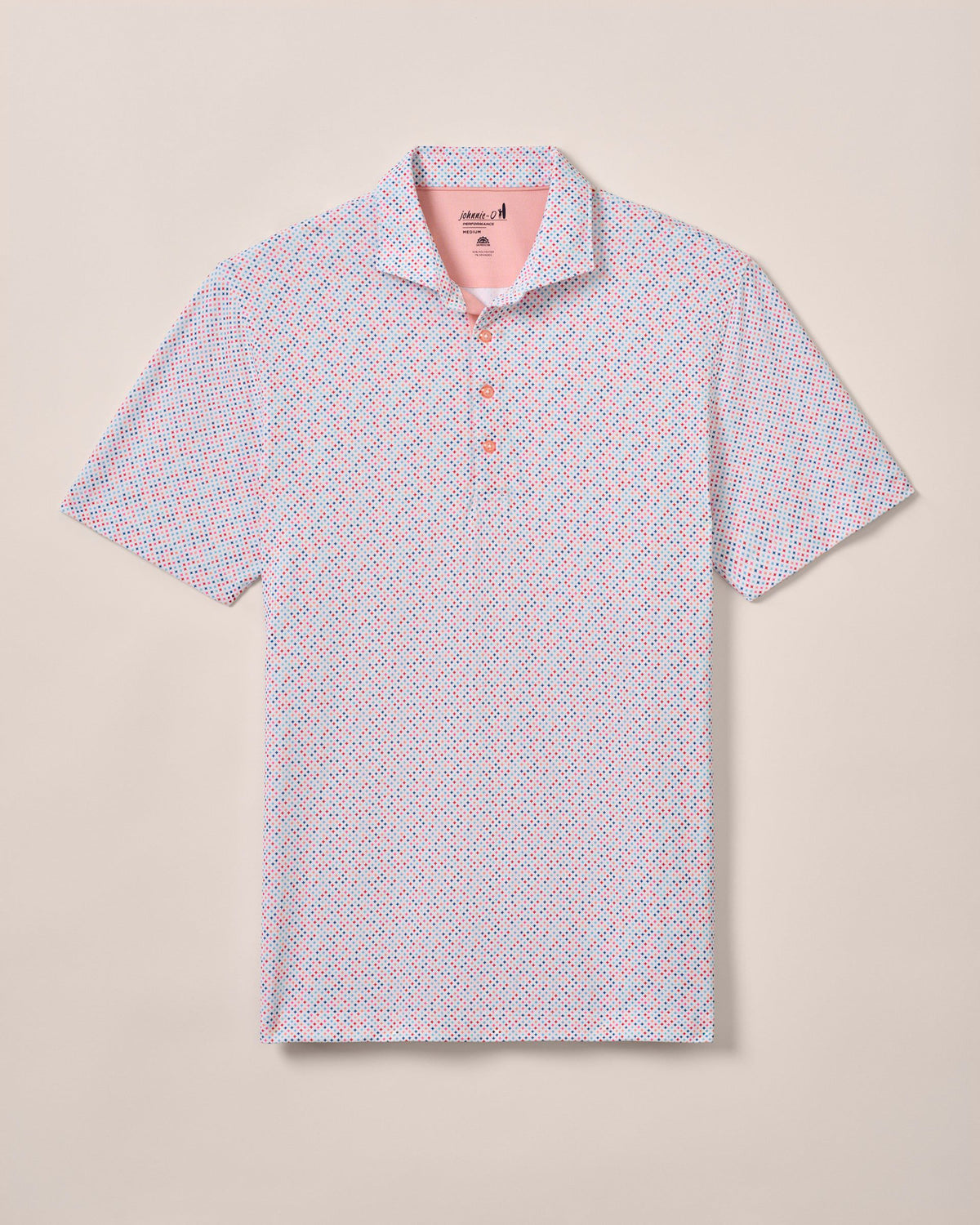 Johnnie-O Performance Mesh Polo - Razz Print