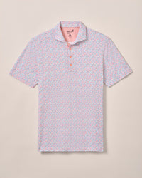 Johnnie-O Performance Mesh Polo - Razz Print