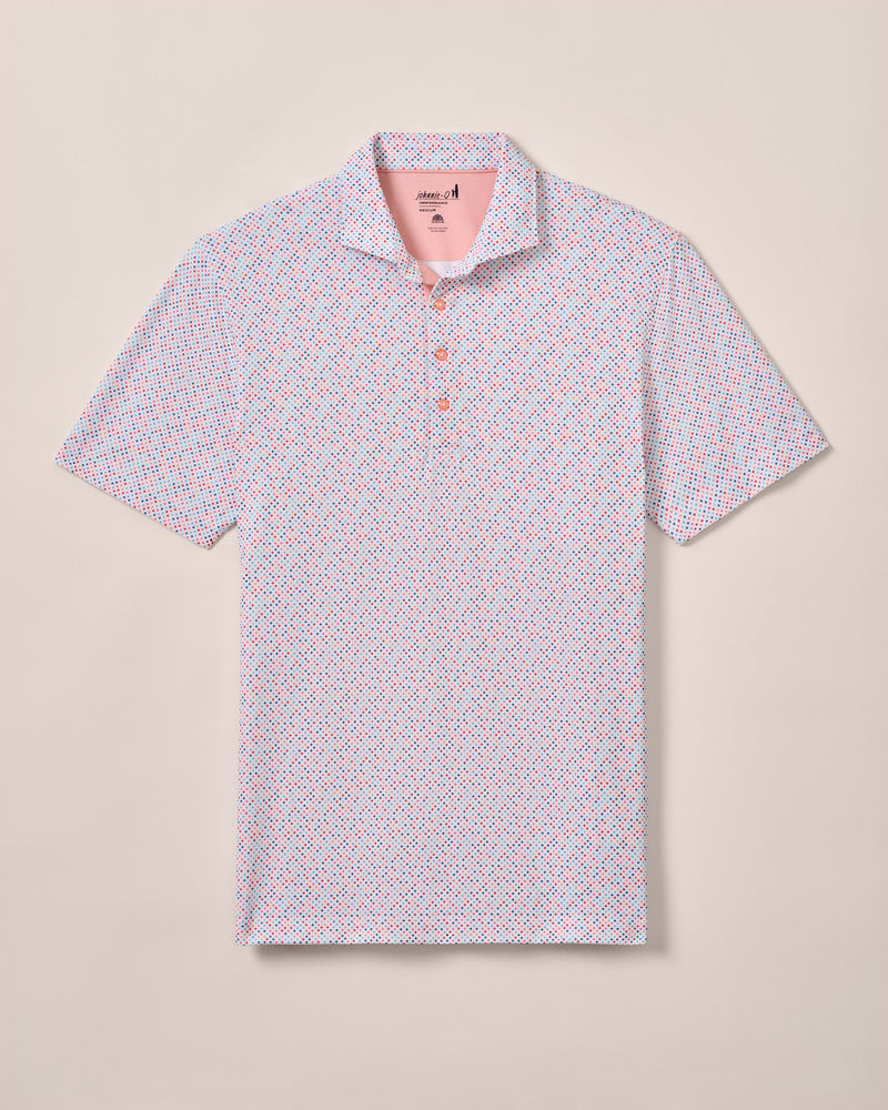 Johnnie-O Performance Mesh Polo - Razz Print