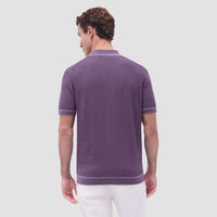 Bugatchi Plum Geometric Polo