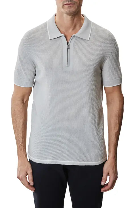 Denton SS Zip Sweater Polo