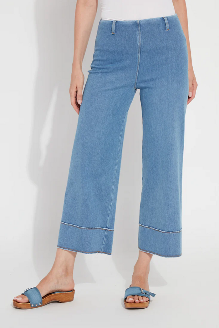 Lysse Margo Hi Waist Wide Crop Denim