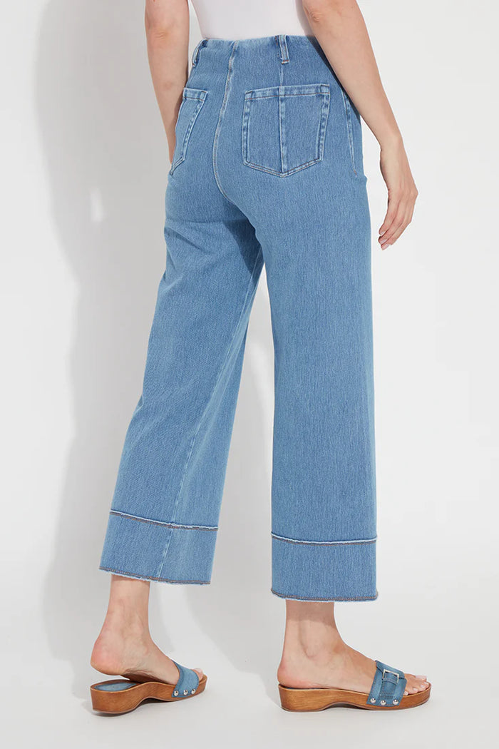 Lysse Margo Hi Waist Wide Crop Denim