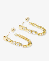Julian Loves Diamonds Soft Chain Hoops