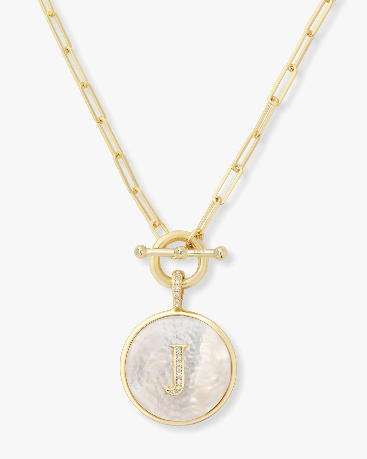 Love Letters Medallion Necklace - Gold