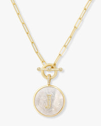 Love Letters Medallion Necklace - Gold