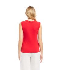 Karen Kane Cherry Knit Tank