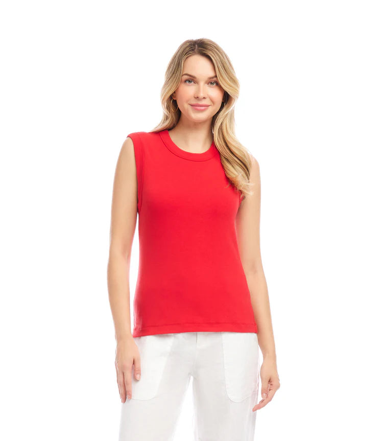 Karen Kane Cherry Knit Tank