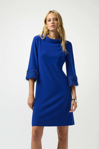 Joseph Ribkoff Royal Blue A-Line Dress