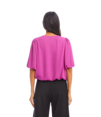 Karen Kane Orchid Puff Sleeve Top