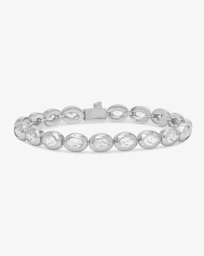 Melinda Maria She’s a Boss Tennis Bracelet - Silver