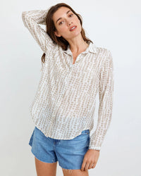 Bella Dahl Abstract Hipster Shirt