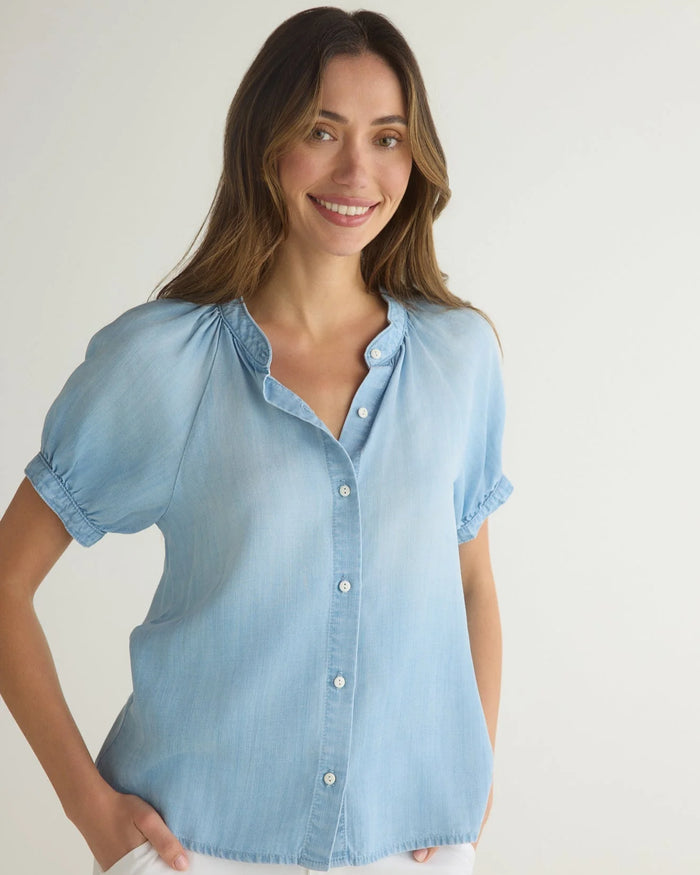 Bella Dahl Puff Sleeve Raglan Shirt