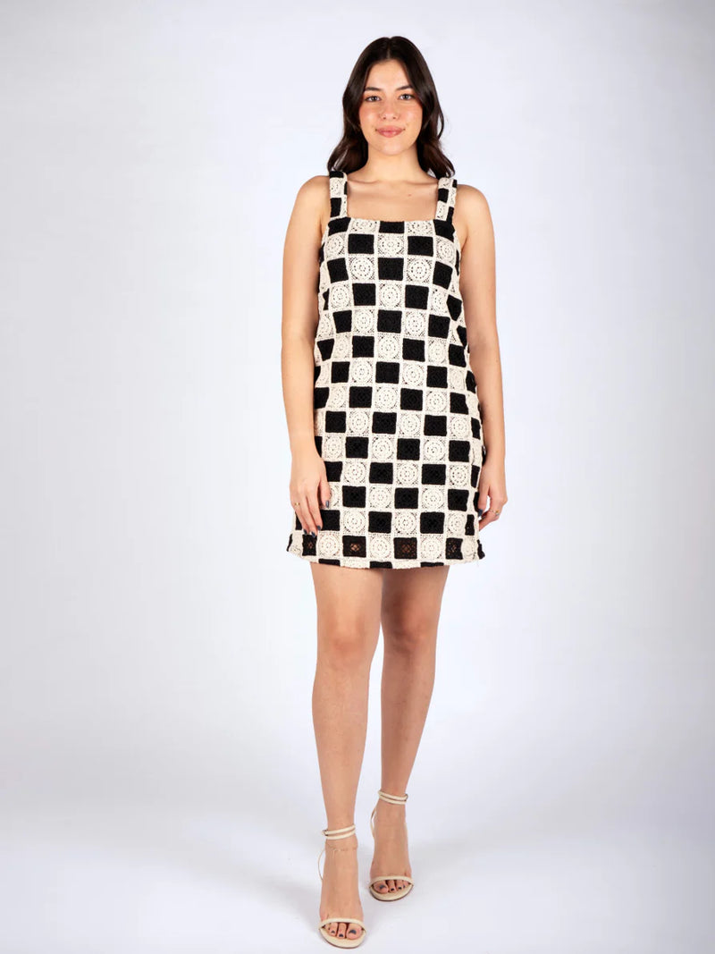 Amalfi Black Crochet Dress