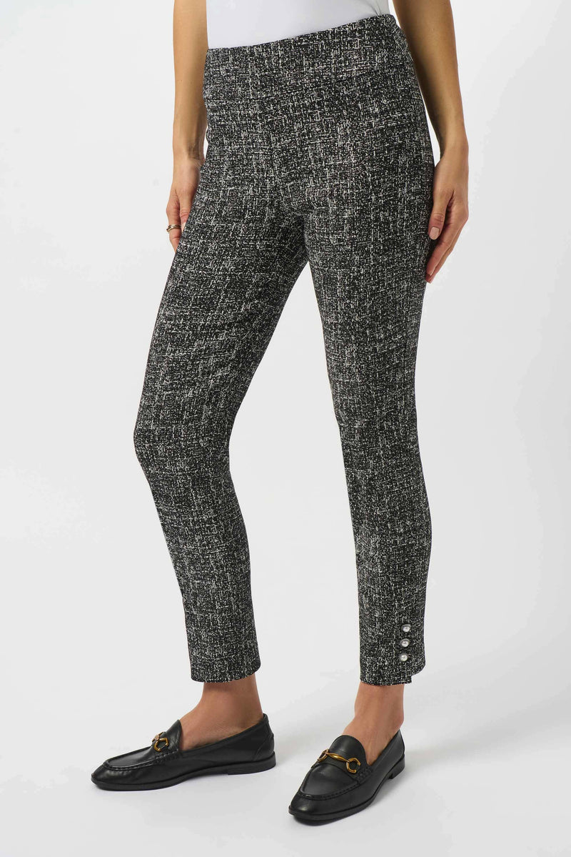 Joseph Ribkoff Jaquard Straight Pull On Pants