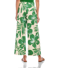 Karen Kane Floral Drawstring Ankle Pants