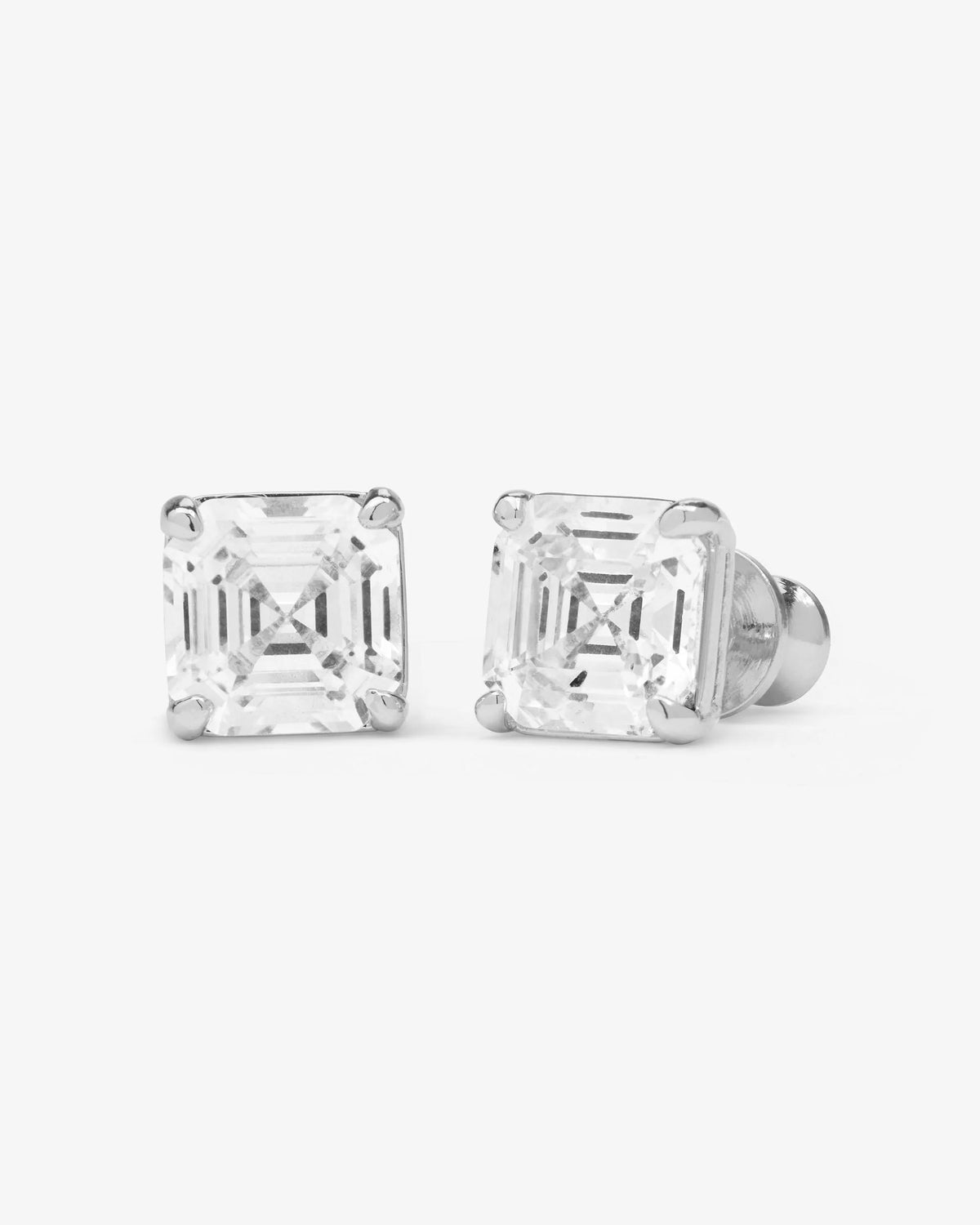 Melinda Maria Queens 8mm Studs - Silver
