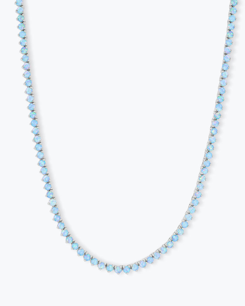 Not Your Basic 16’ Opal Tennis Necklace