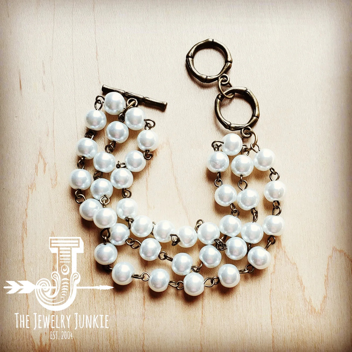 Pearl Triple Strand Bracelet