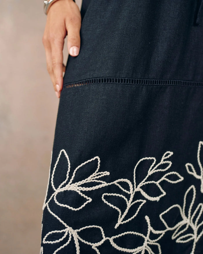 Bella Dahl Ladder Trim Midi Skirt