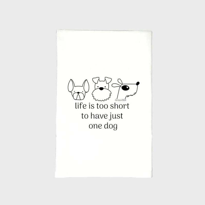 Short Life For One Dog Dish Towel