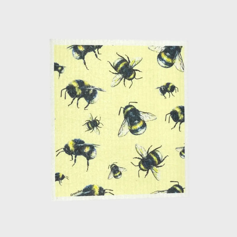 Yellow Bee Swedish Dish Cloth