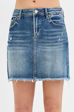 Mid Waist Pencil Skirt