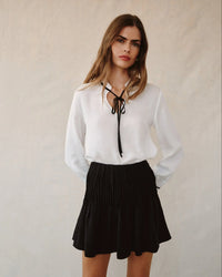 Bella Dahl Pintuck Mini Skirt