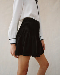 Bella Dahl Pintuck Mini Skirt