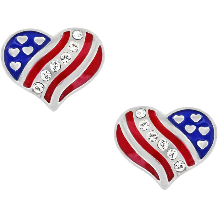 Hearts & Stripes Mini Post Earring