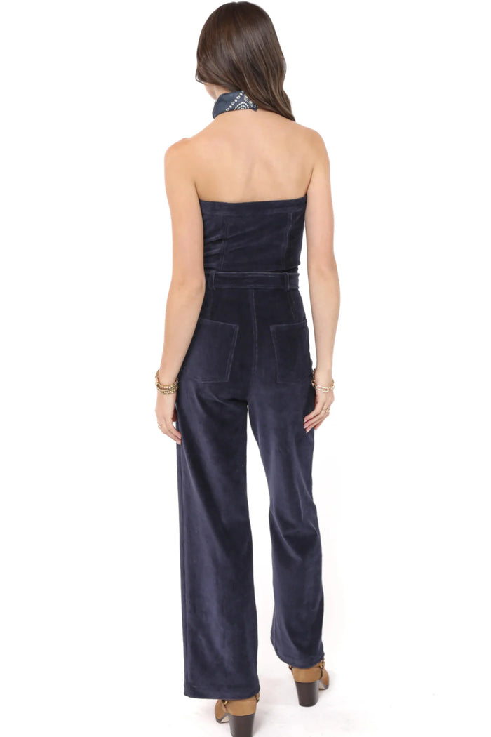 Sadie & Sage Morrison Strapless Jumpsuit-Navy