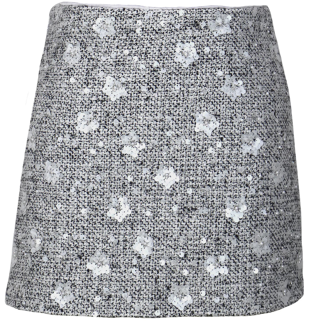 Rosalyn Sequined Mini Skirt