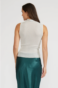 Hilty Mockneck Tank - Silver