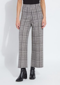 Lysse Erin High Waist Wide Leg Pant - Lush Tweed