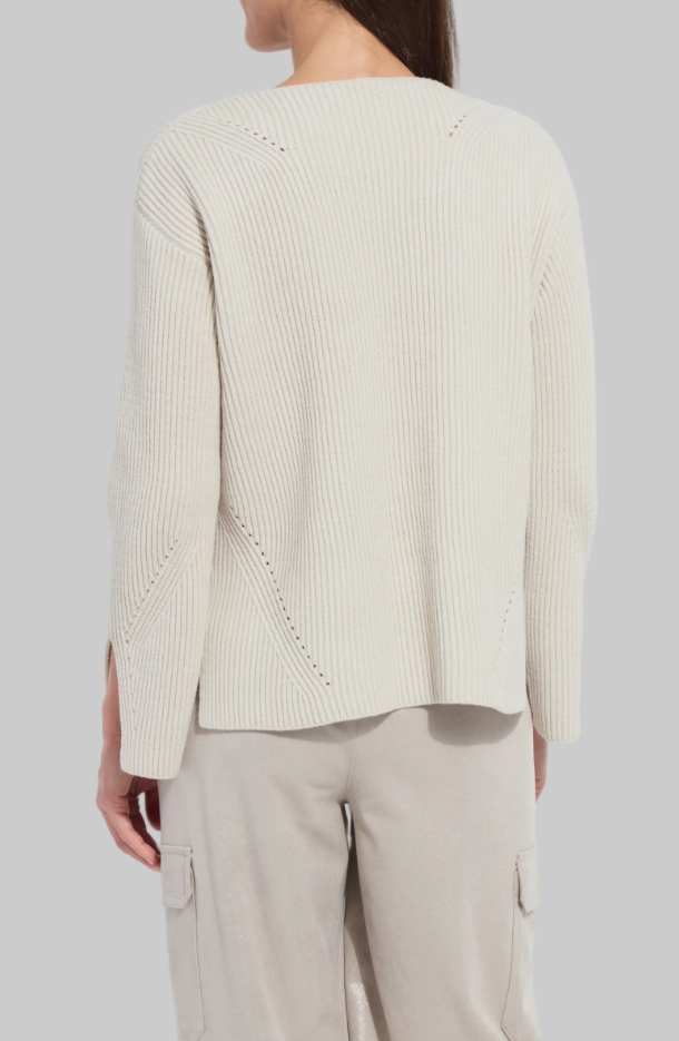 Ximena Cozy V-Neck Rib Sweater